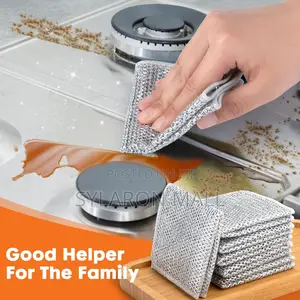 10pcs Premium Double-layer Stainless Steel Scrub Cloth