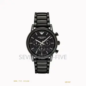 Emporio Armani Men's Luigi Chronograph Watch Black Ceramic Ar1507