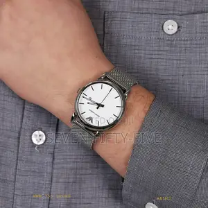 Emporio Armani Classic White Dial Stainless Steel Men's Watch Ar1812