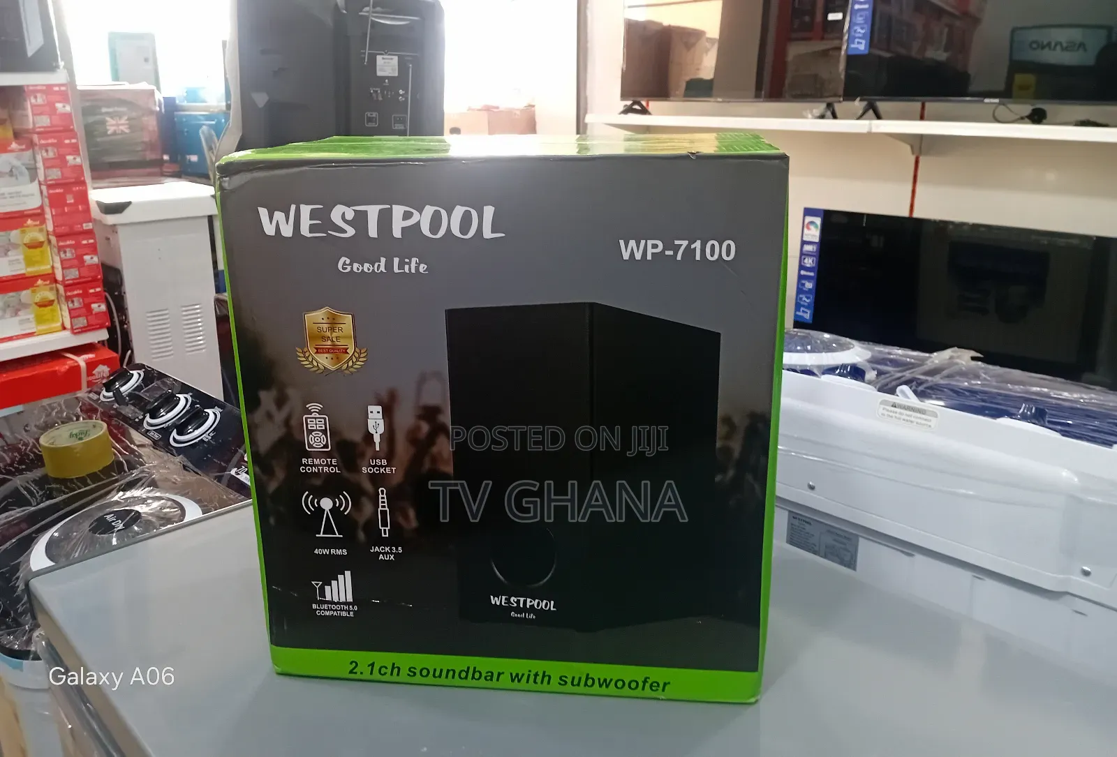 Westpool 7100 Powerful Sound Bar With Deep Bass
