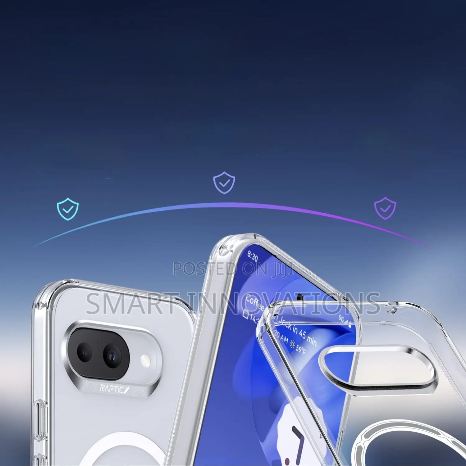 Google Pixel 9a Raptic Air Clear Case