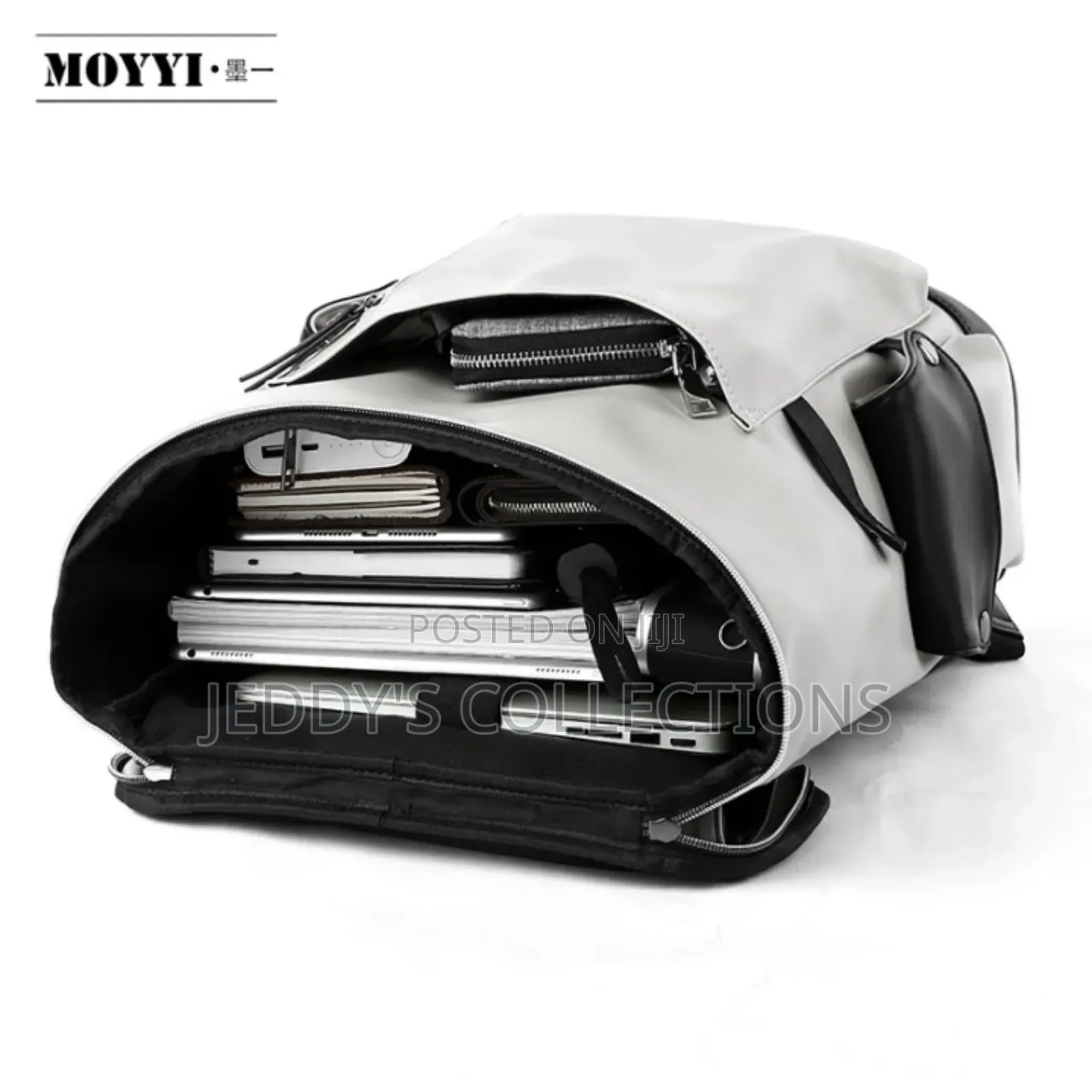 Pu Leather Large Capacity Laptop Backpack With a Charging Port