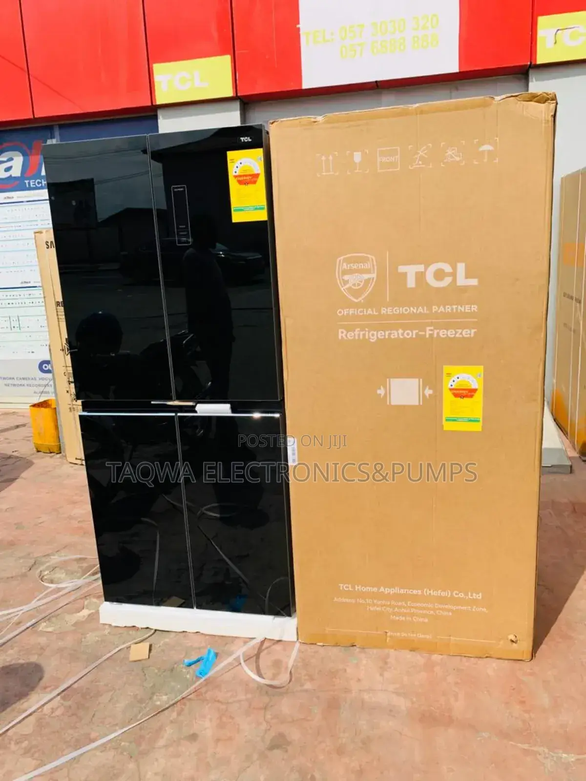 Furnished TCL P547fdbg French Door 421l Refrigerator