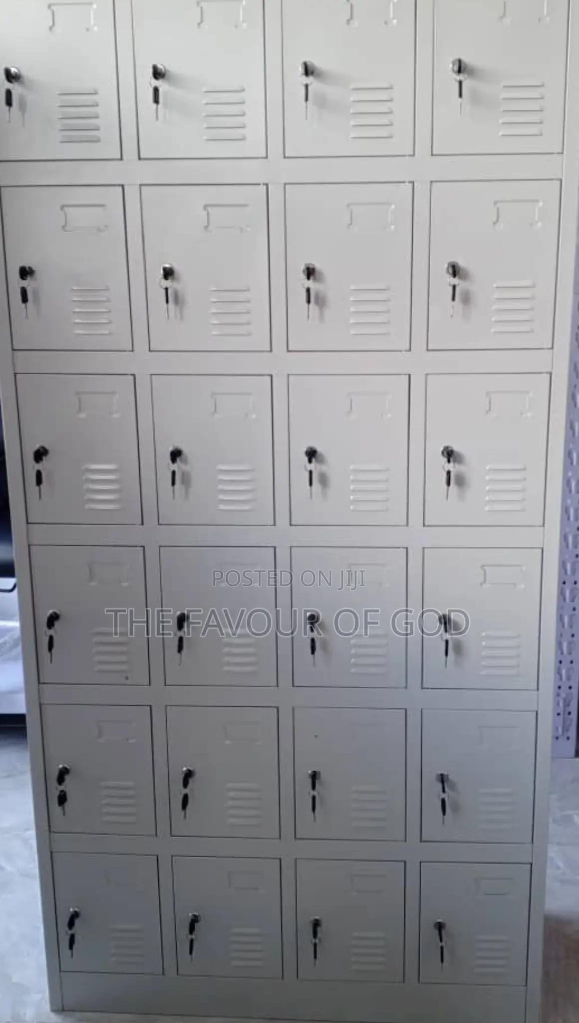 A Well Made 24locker Metallic Cabinet