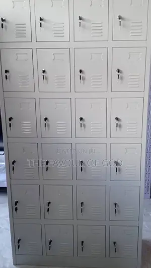 A Well Made 24locker Metallic Cabinet
