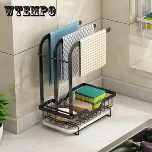 2-Tier Kitchen Rack Towel Holder