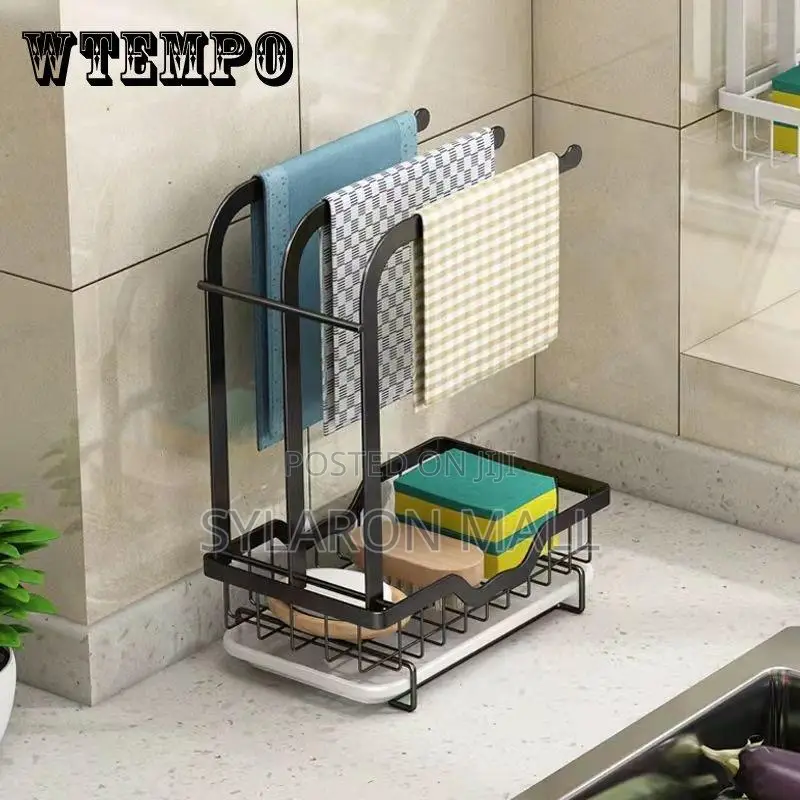 2-Tier Kitchen Rack Towel Holder