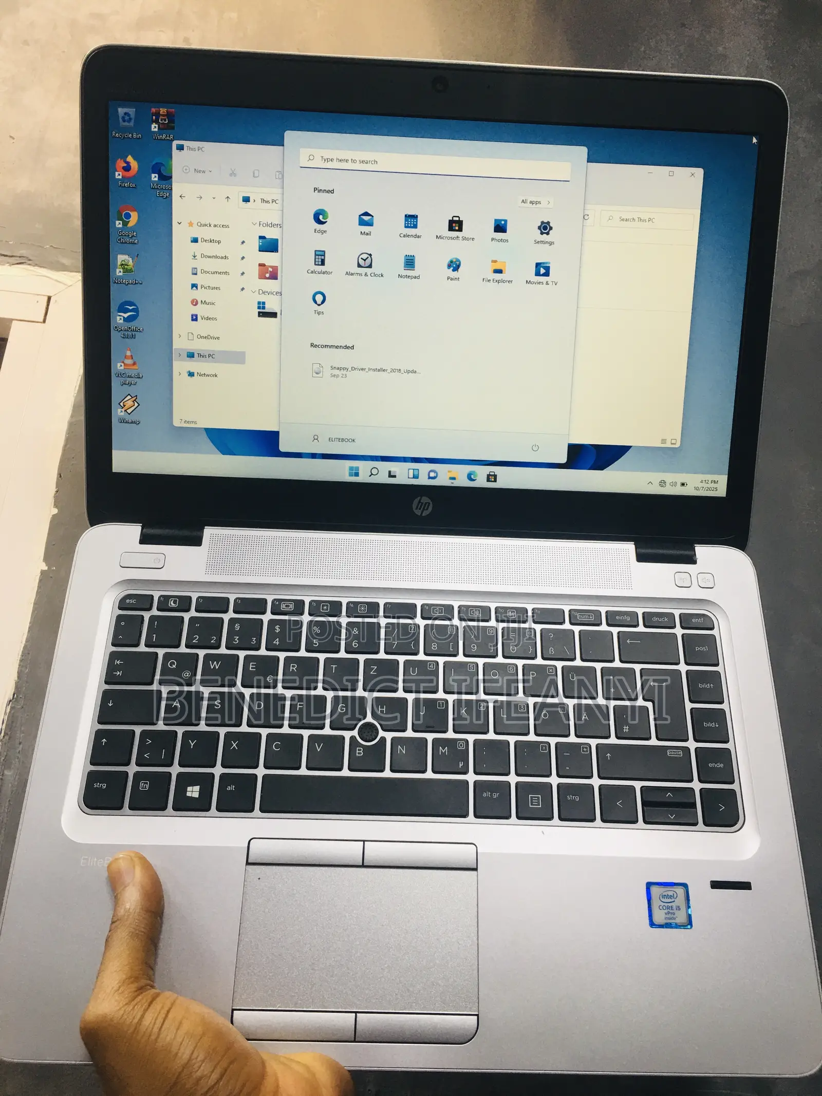 Laptop HP EliteBook 840 G3 8GB Intel Core I5 SSD 256GB