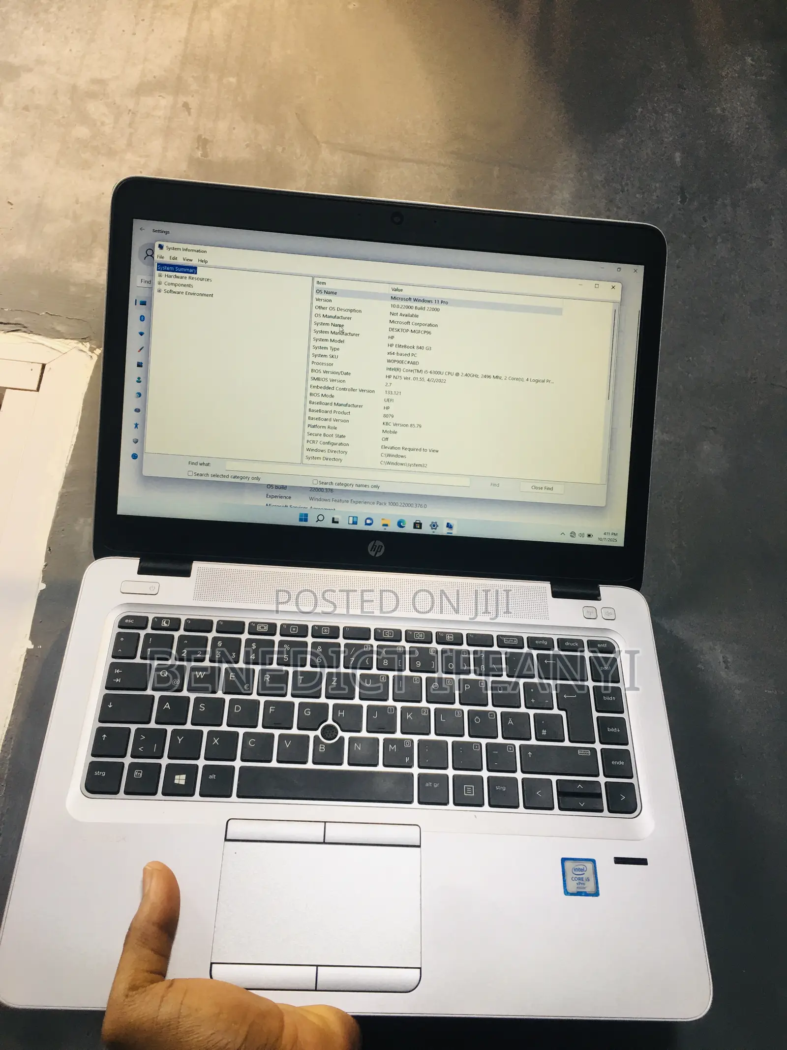 Laptop HP EliteBook 840 G3 8GB Intel Core I5 SSD 256GB