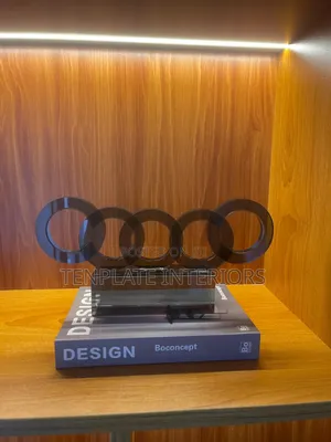 Glass Geometric Ring Sculpture (Audi)