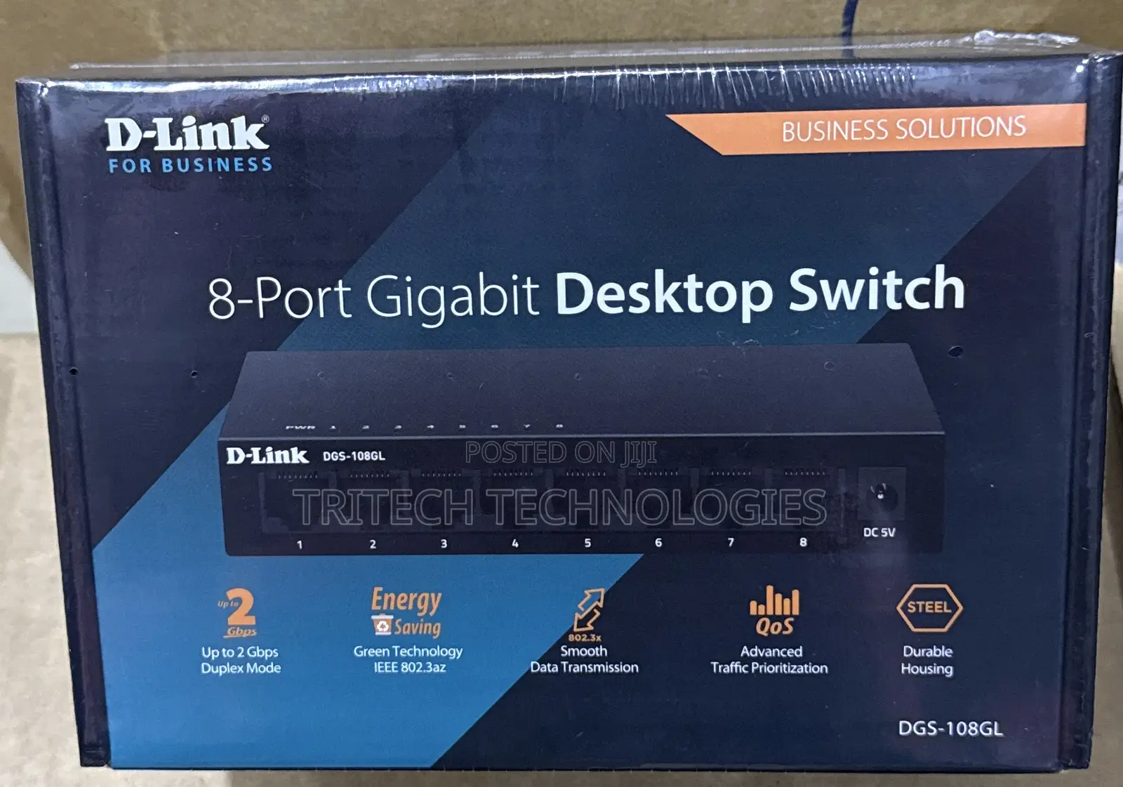 8-Port Gigabit Unmanaged Desktop Switch DGS-108gl