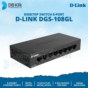 8-Port Gigabit Unmanaged Desktop Switch DGS-108gl