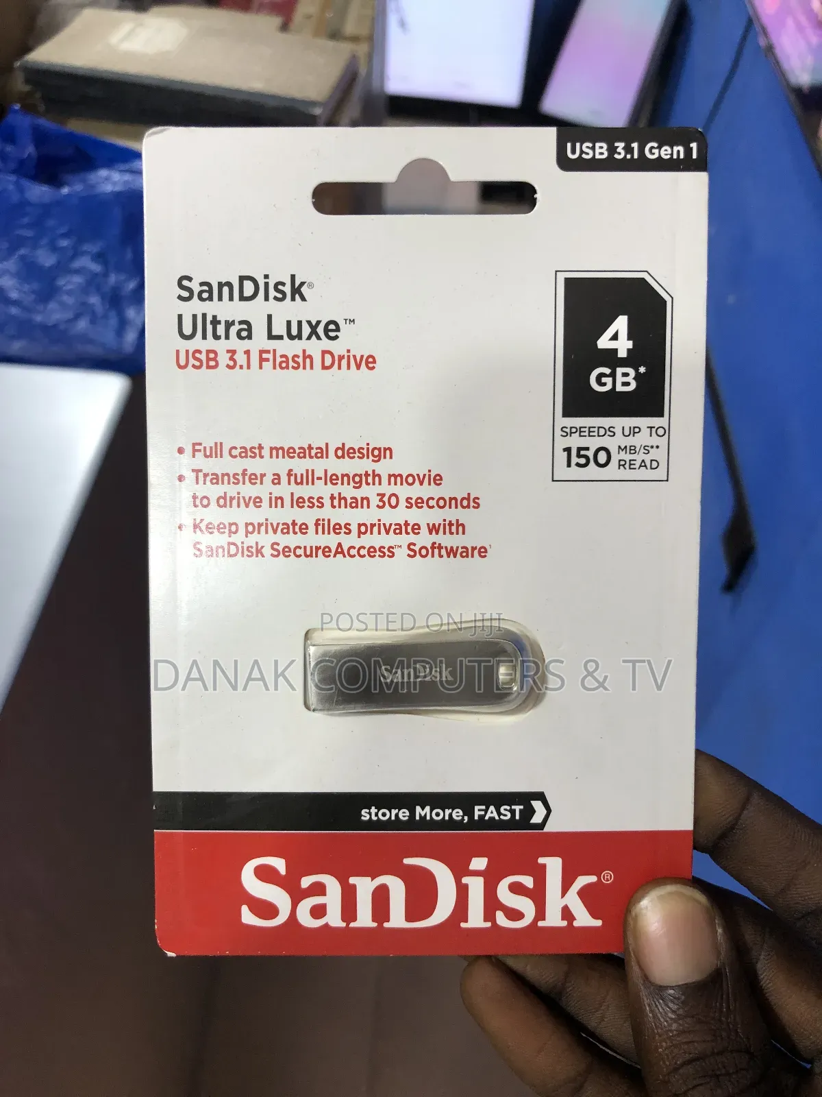 Sandisk Ultra Luxe Usb 3.1 Flash Drive 4gb