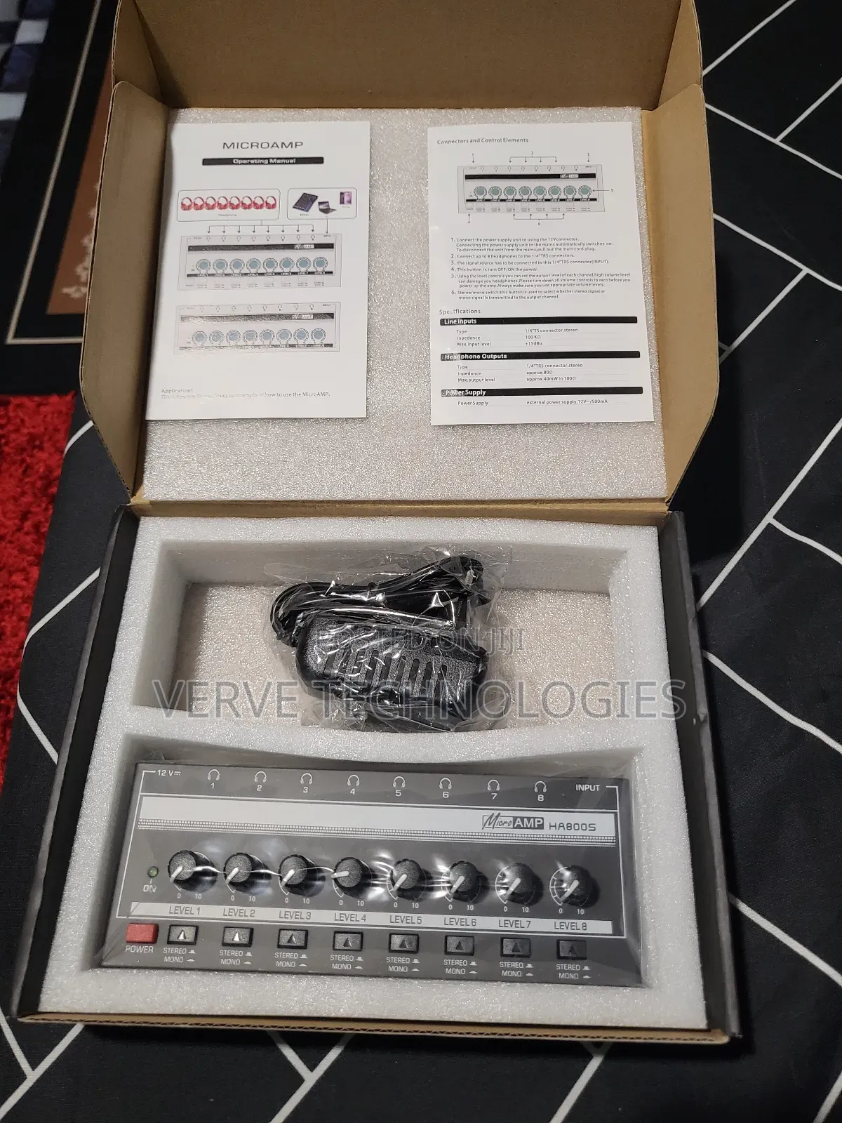 8-Channel in-Ear Stereo Headset Amplifier