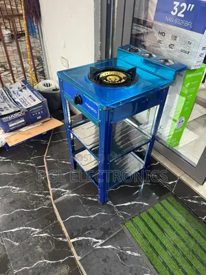 Nasco 1 Big Burner Gas Stove With Two Shelves Stand