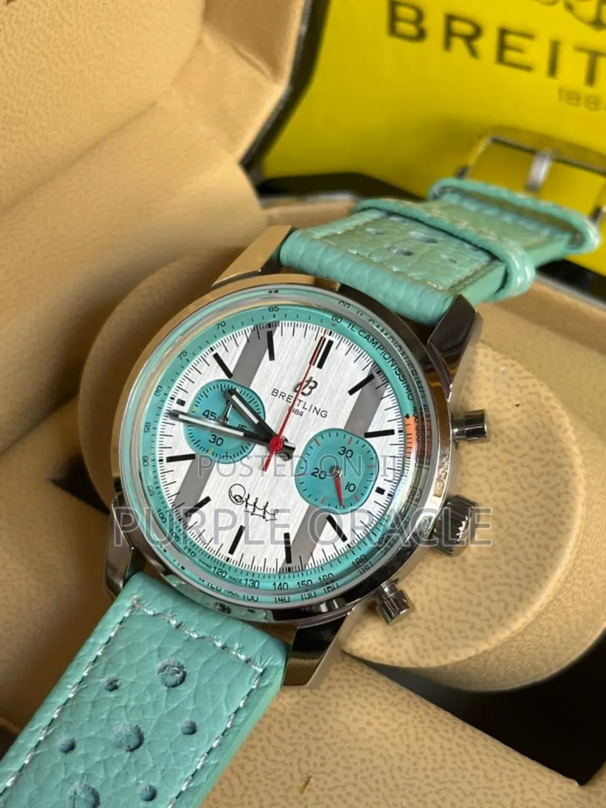 Vintage-Inspired Chronograph Battery Powered Breitling Timepiece