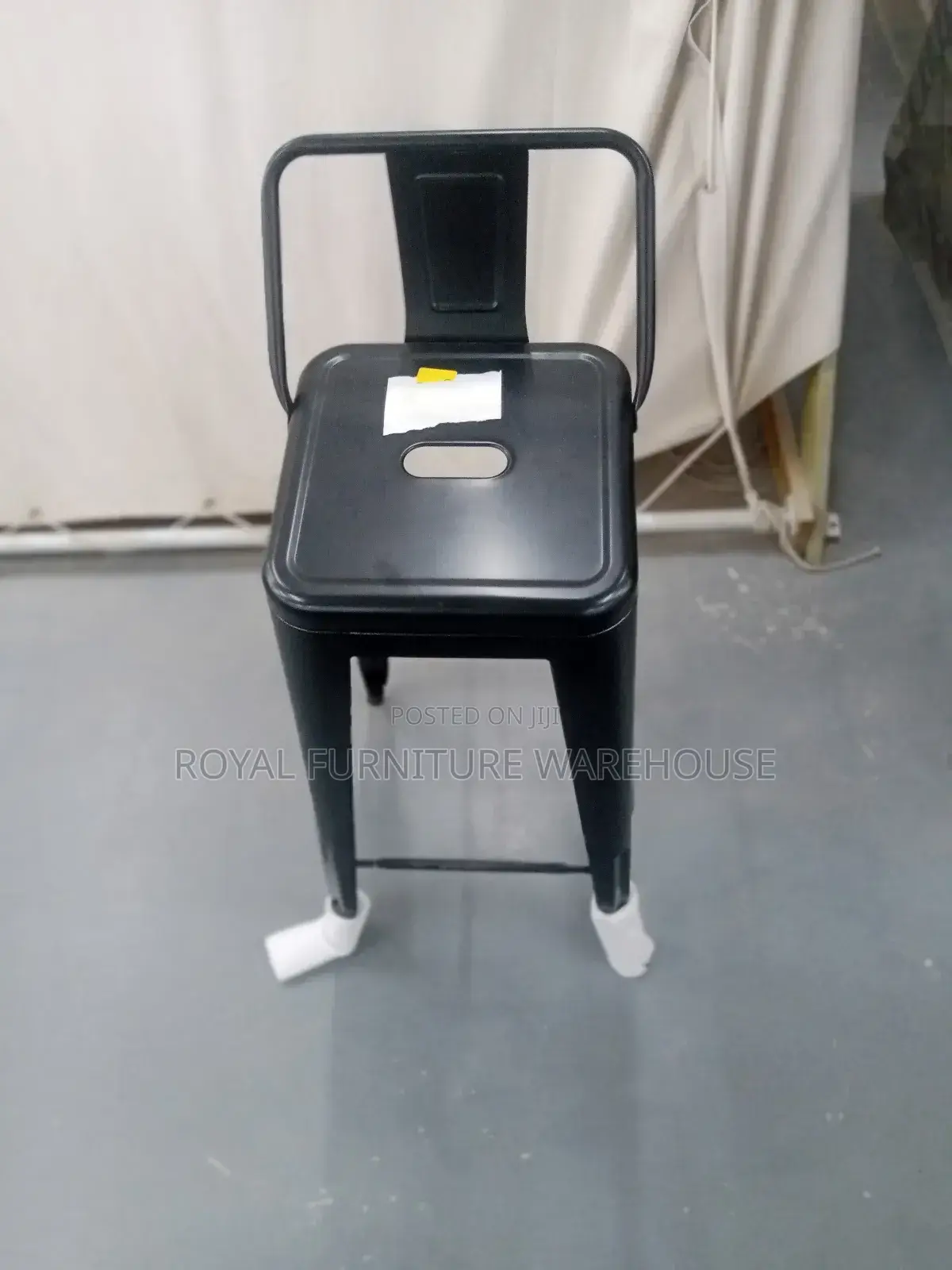 Black Metallic Bar Chair