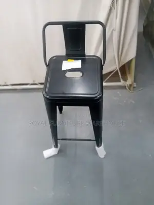 Black Metallic Bar Chair