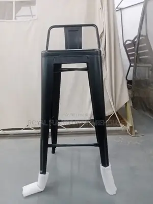 Black Metallic Bar Chair