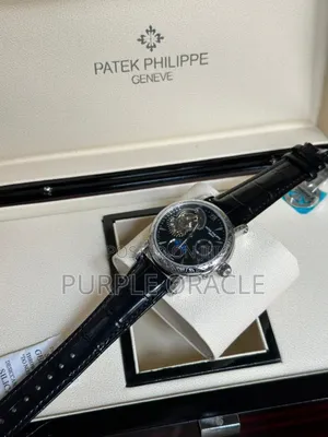 Black Leather Strappatek Philippe Grande Complication Tourbillon