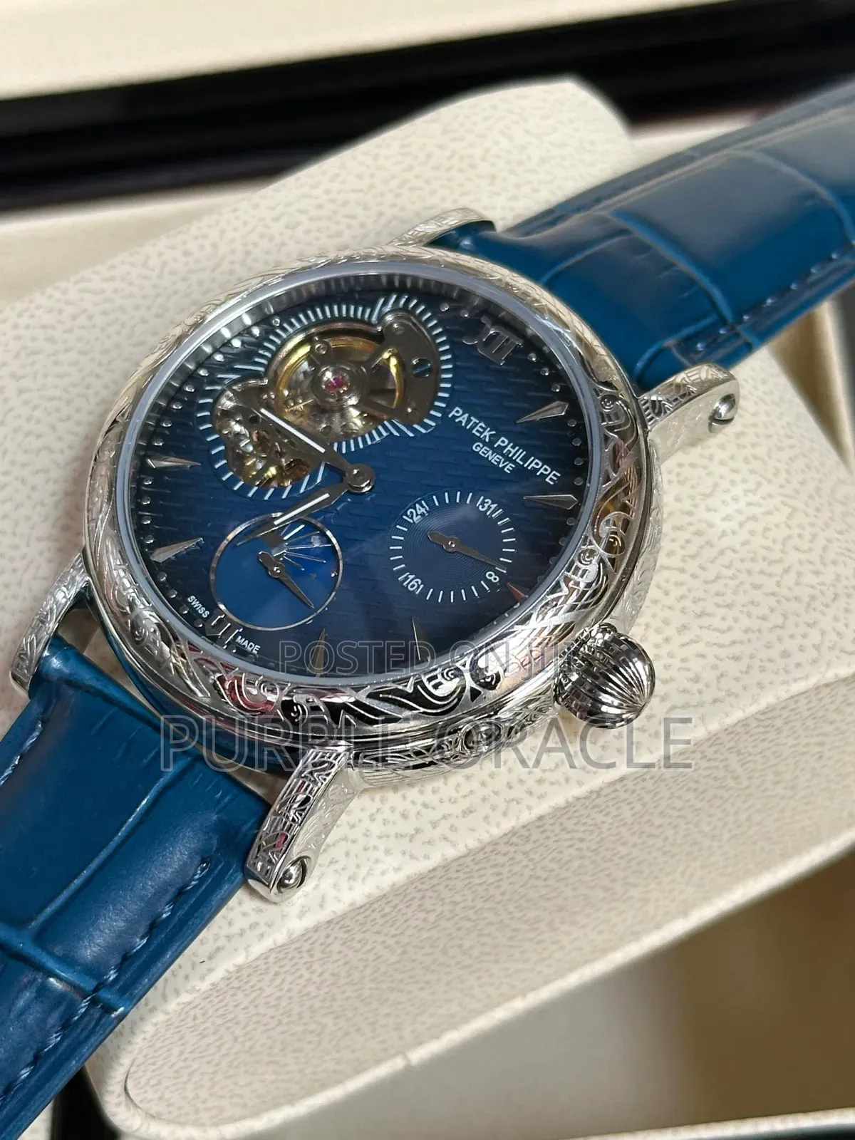 Blue Dial Automatic Patek Philippe Grande Complication Tourbillon