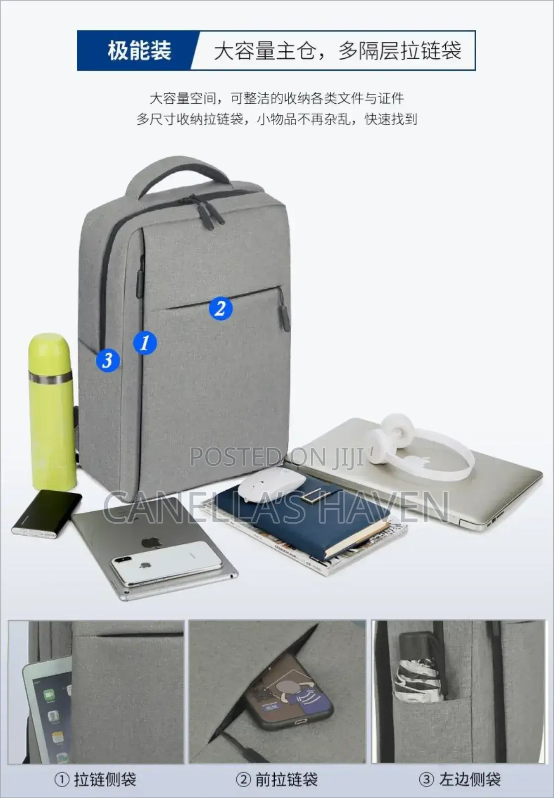 Elitesecure Waterproof 15.6" Laptop Backpack
