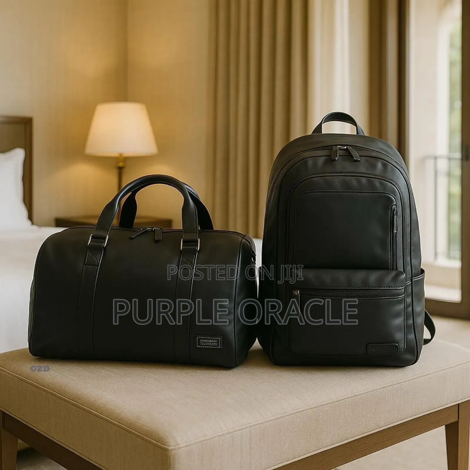 Geninue Leather Travel Bag Set.