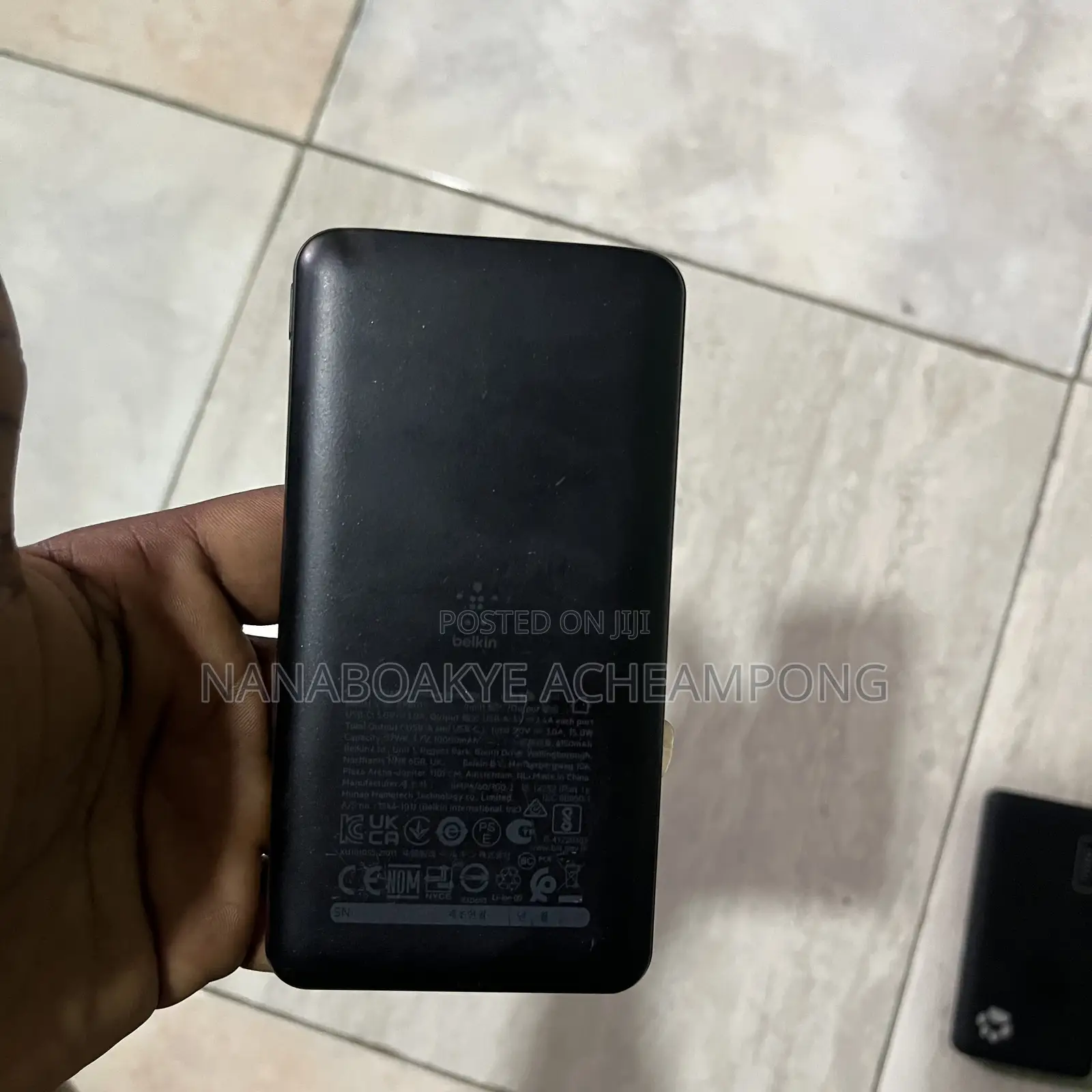 Uk Original Belkin Power Bank Support Type C in Out