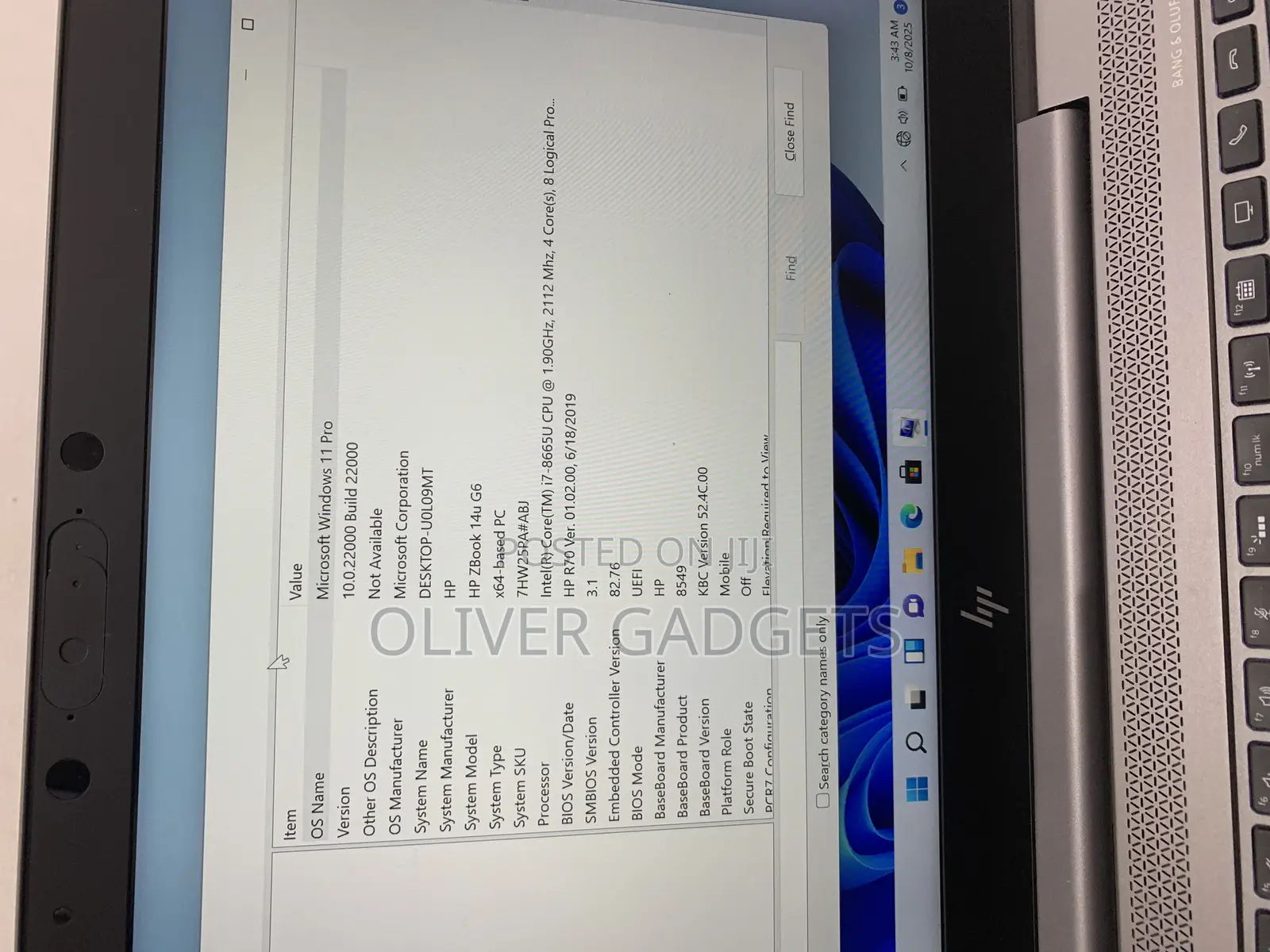 Laptop HP ZBook 14u G6 16GB Intel Core i7 SSD 512GB