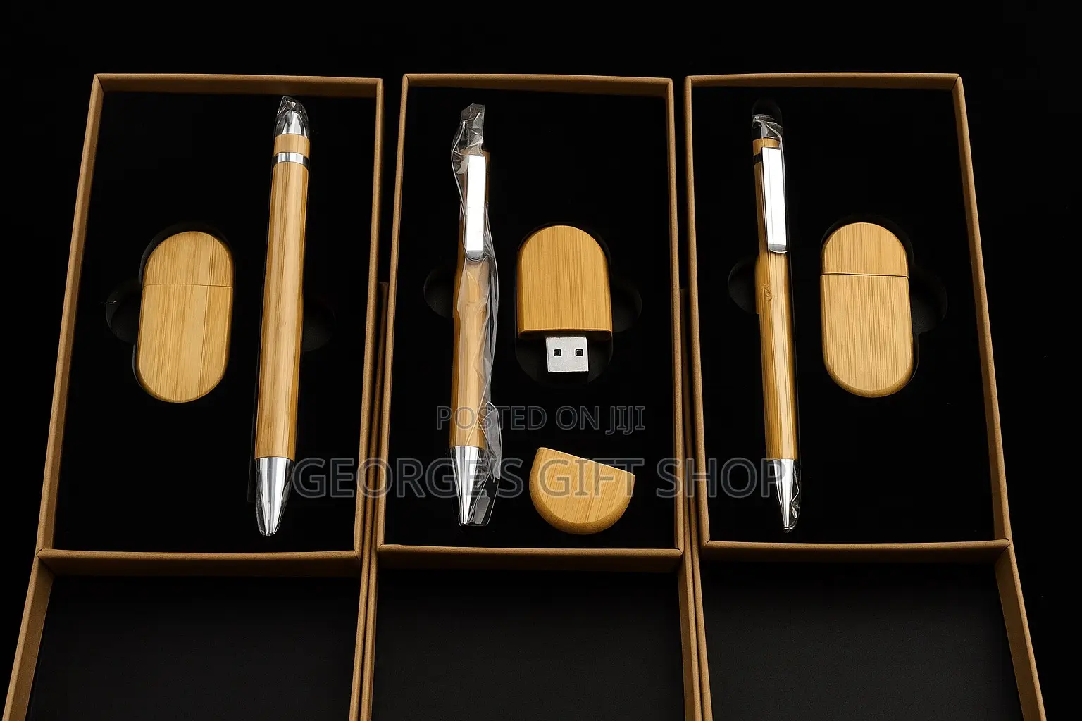Wooden Pen and Pendrive(16gb) Set