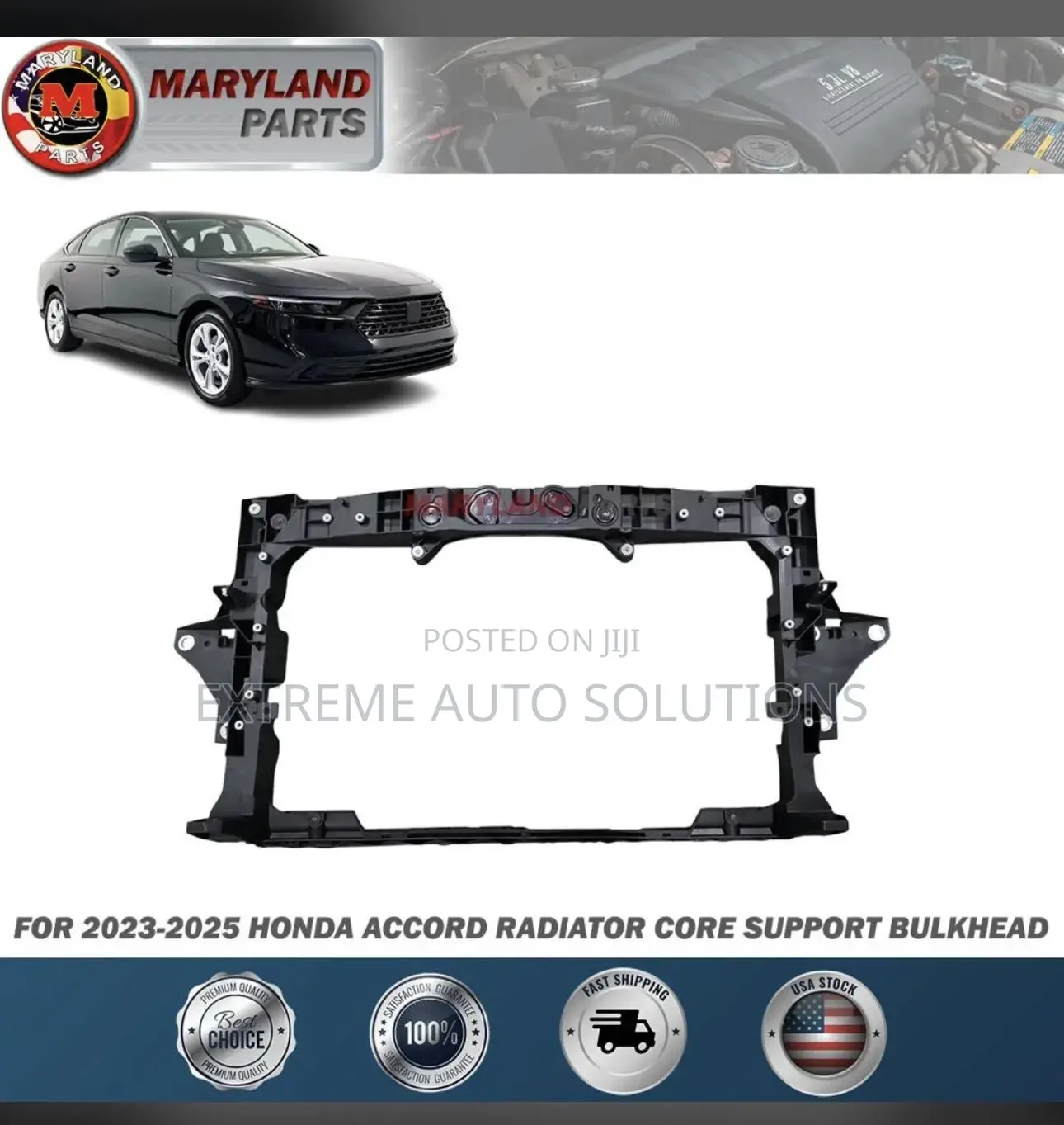 2023-2025 Honda Accord Radiator Core Support