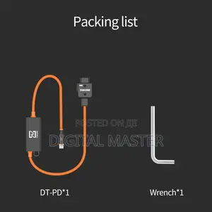 Zgcine D-tap To Usb-c Pd 2-way V-mount Charger Power Delivery Cable