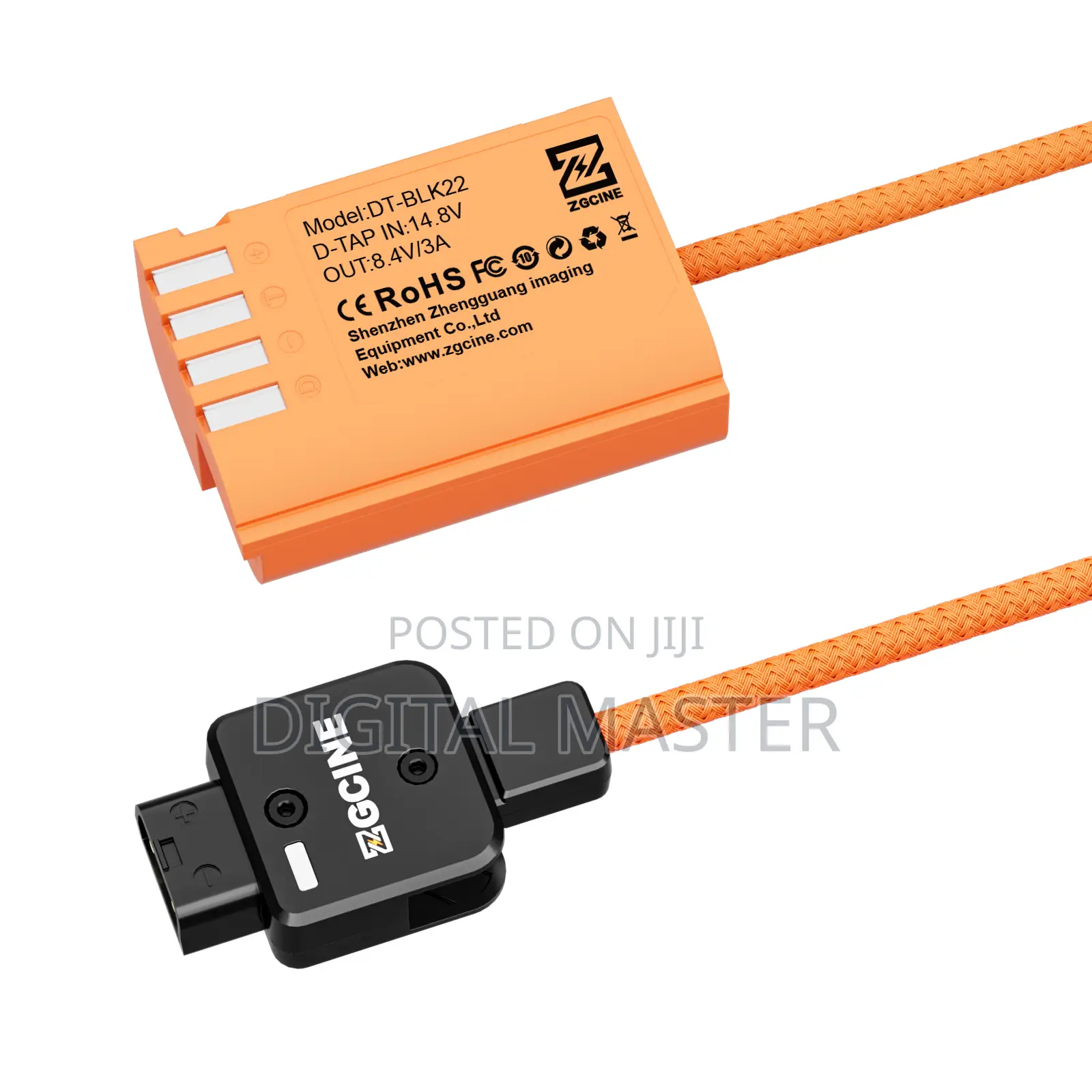 Zgcine D-tap To Blk22 For Panasonic Lumix Dummy Battery Cable