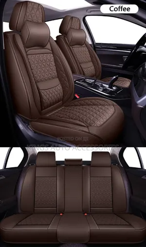 Coffee High Quality Leather Car Seat Cover Cushion