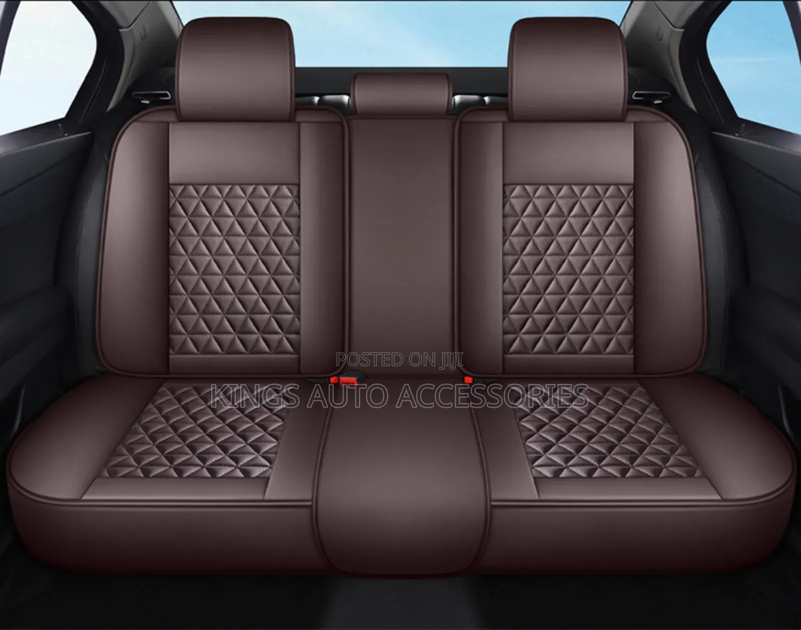 Coffee High Quality Leather Car Seat Cover Cushion