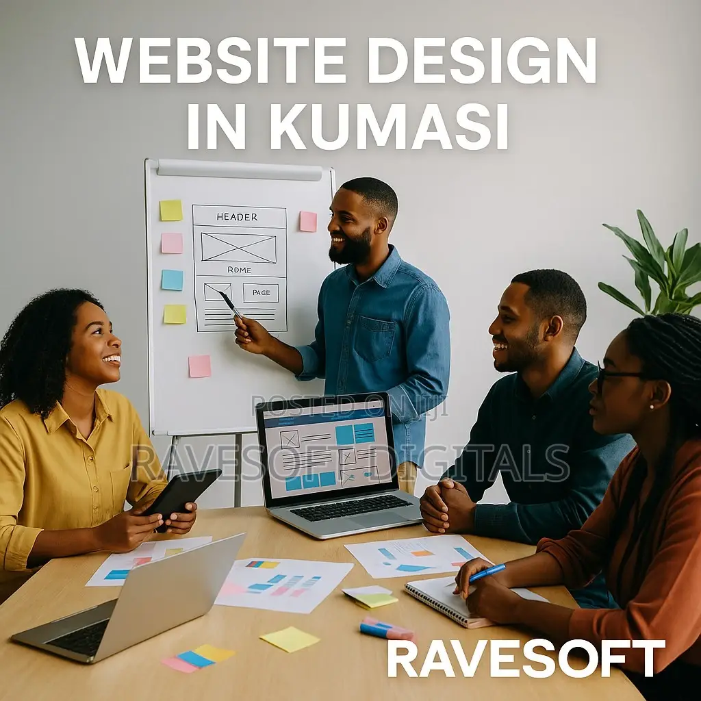 Ravesoft Website Design in Kumasi – Modern Responsive