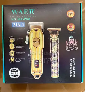 Waer Trimmer and Clipper 2 in 1 Cordless Wa-1941
