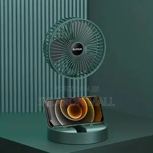 2-in-1 Desktop Usb Fan With Phone Holder