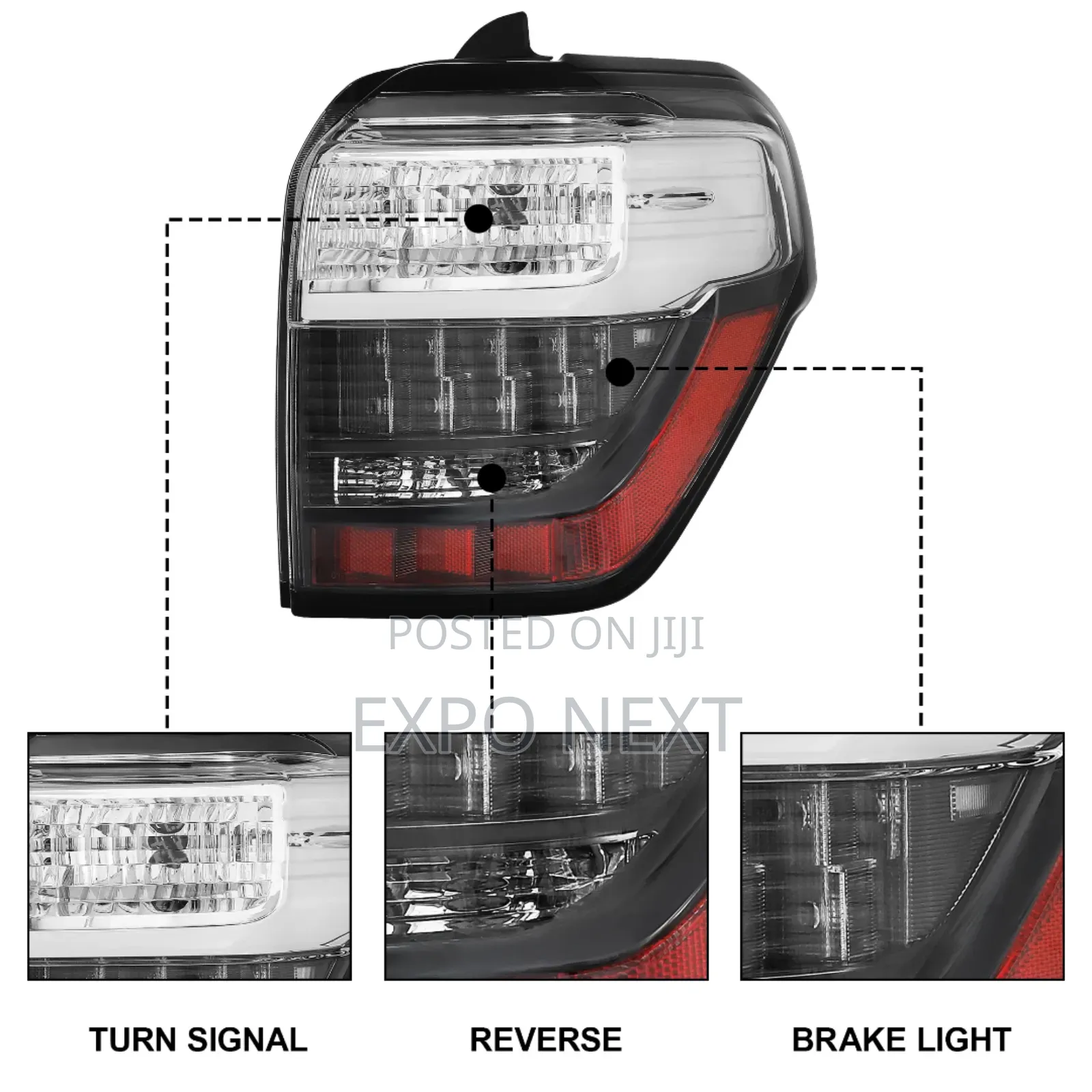 2014-2020 Toyota 4runner Driver Left Tail Light Led