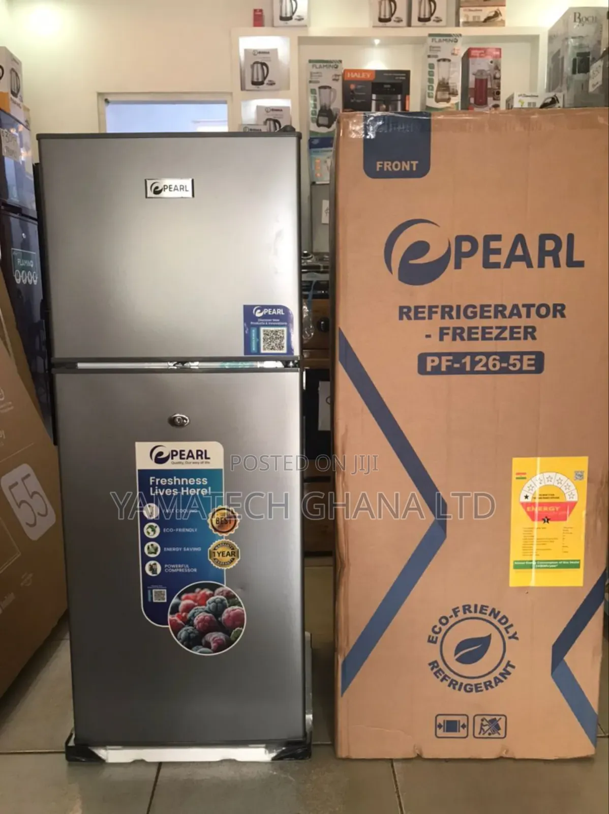 Pearl 80litre Double Door Refrigerator With Top Freezer
