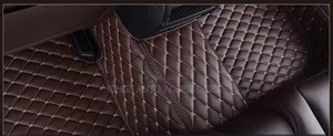 Brown Quality Foreign Leather Floor Mat