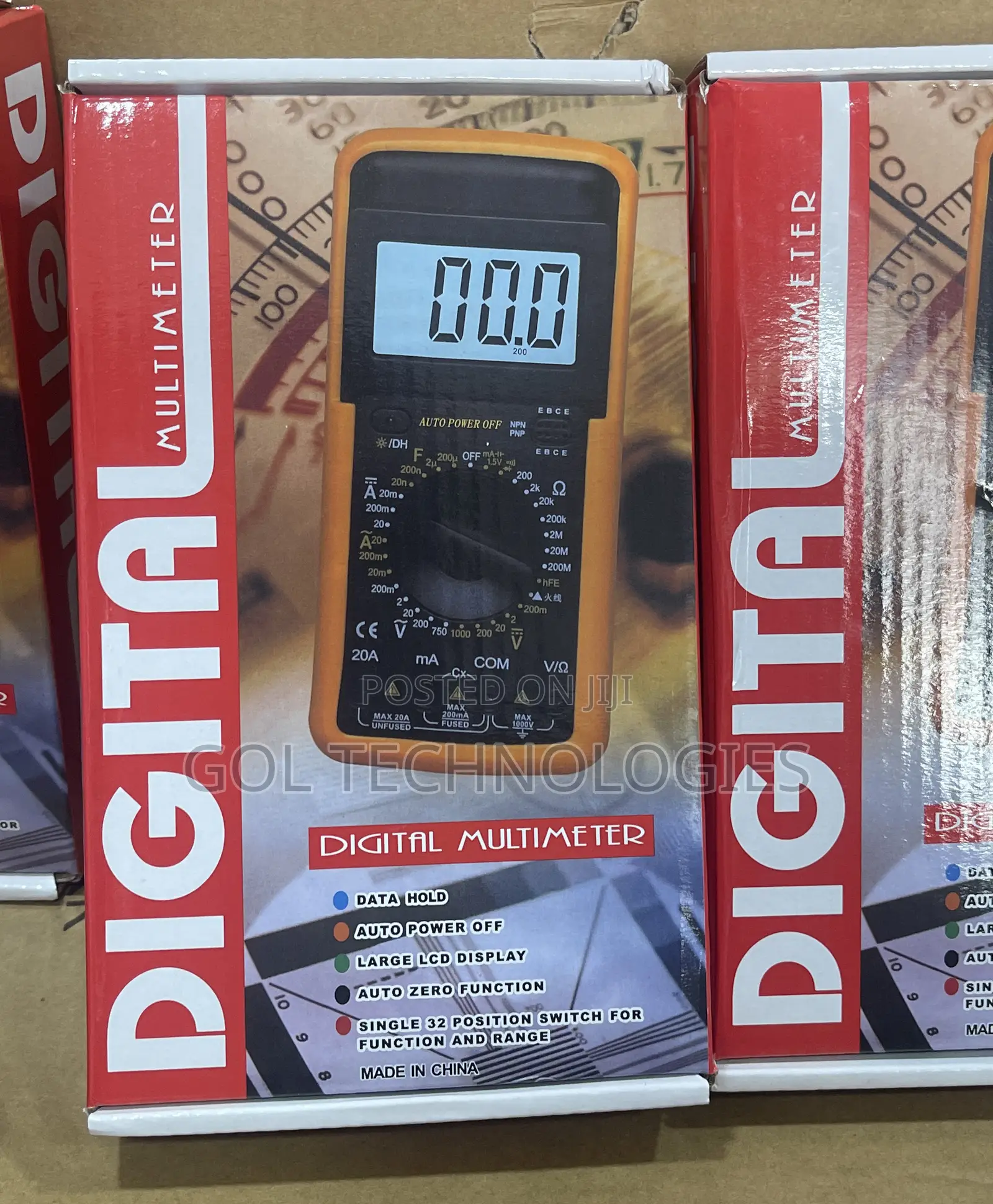 Digital Multimeter Dt9205a Voltage Meter With Battery