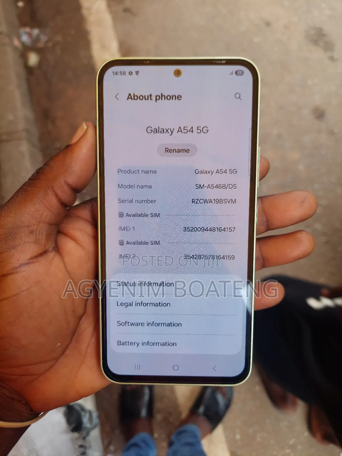 Samsung Galaxy A54 5G 256 GB Rose Gold
