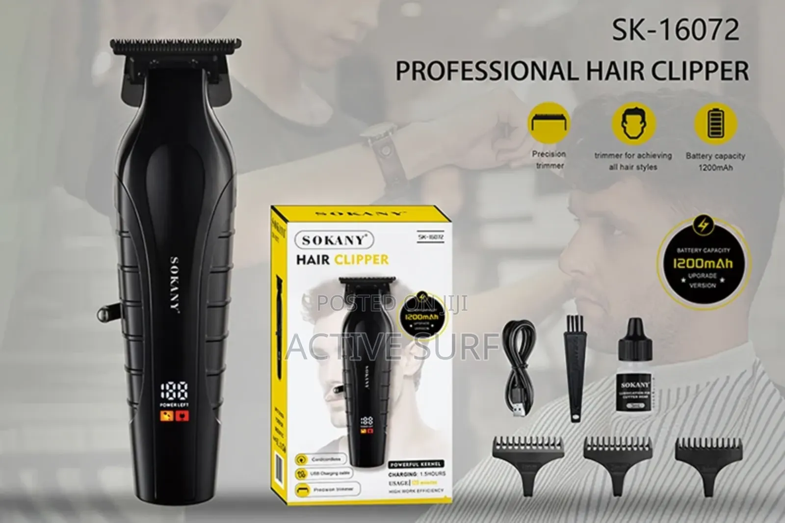 Sokany Sk-16072 Cordless Hair Clipper