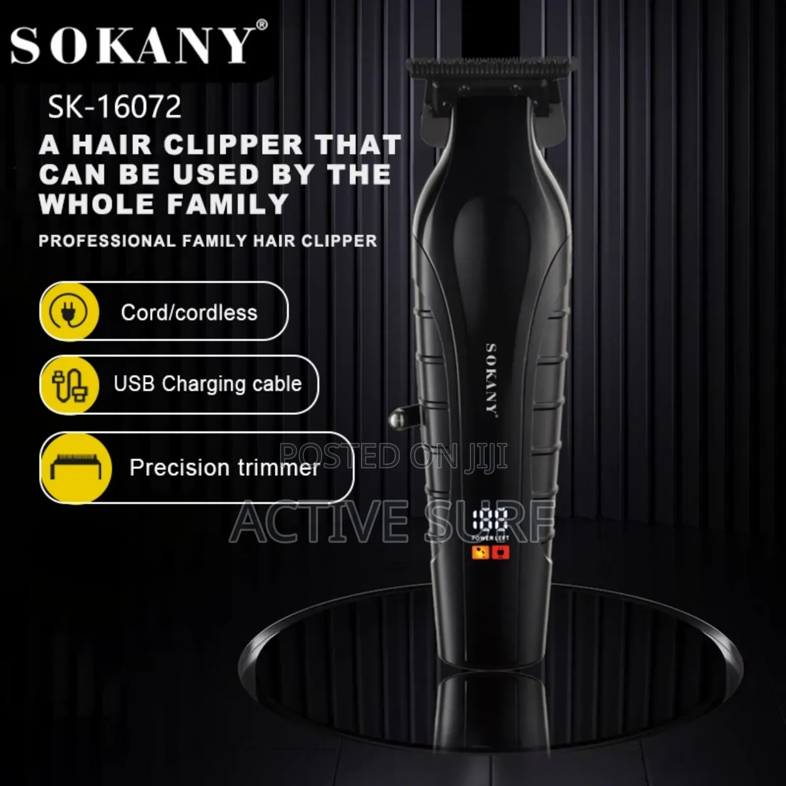 Sokany Sk-16072 Cordless Hair Clipper
