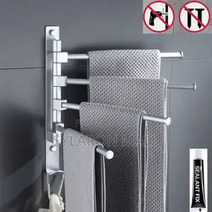 5-Bar Rotating Kitchen Towel Rack