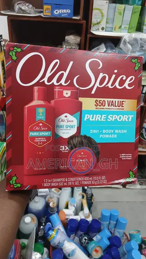 Old Spice Pomade and Body Wash