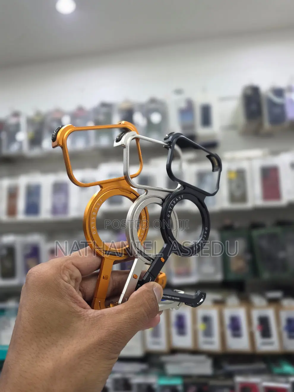 Sleek Z-Shaped Metal Case With Ring Stand for iPhone 17 Pro Max