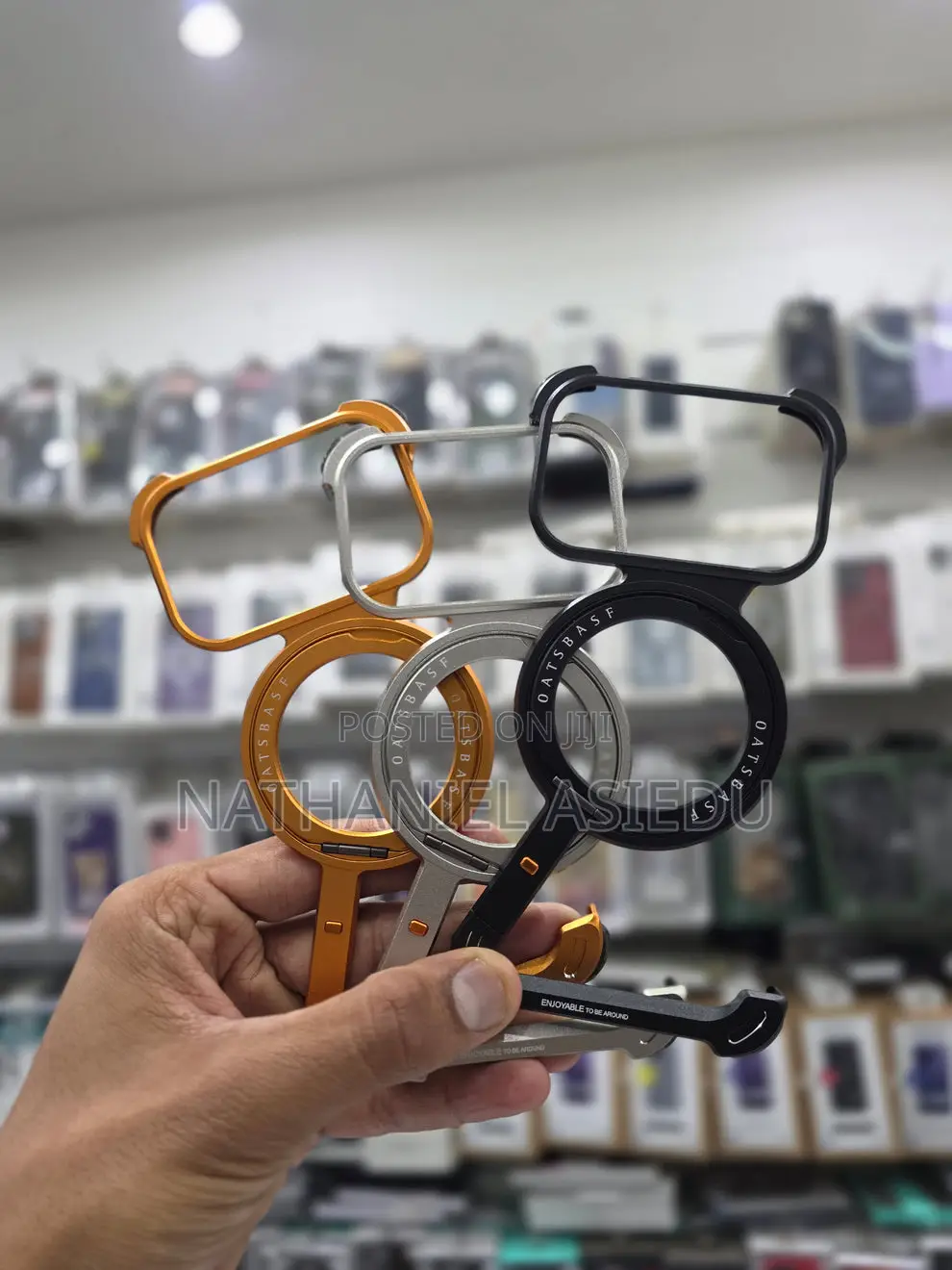 Sleek Z-Shaped Metal Case With Ring Stand for iPhone 17 Pro Max