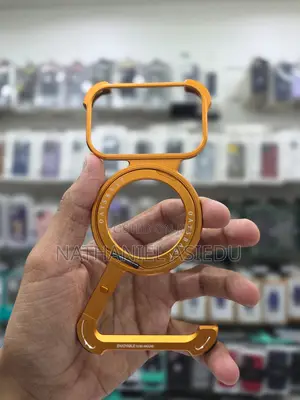 Sleek Z-Shaped Metal Case With Ring Stand for iPhone 17 Pro Max